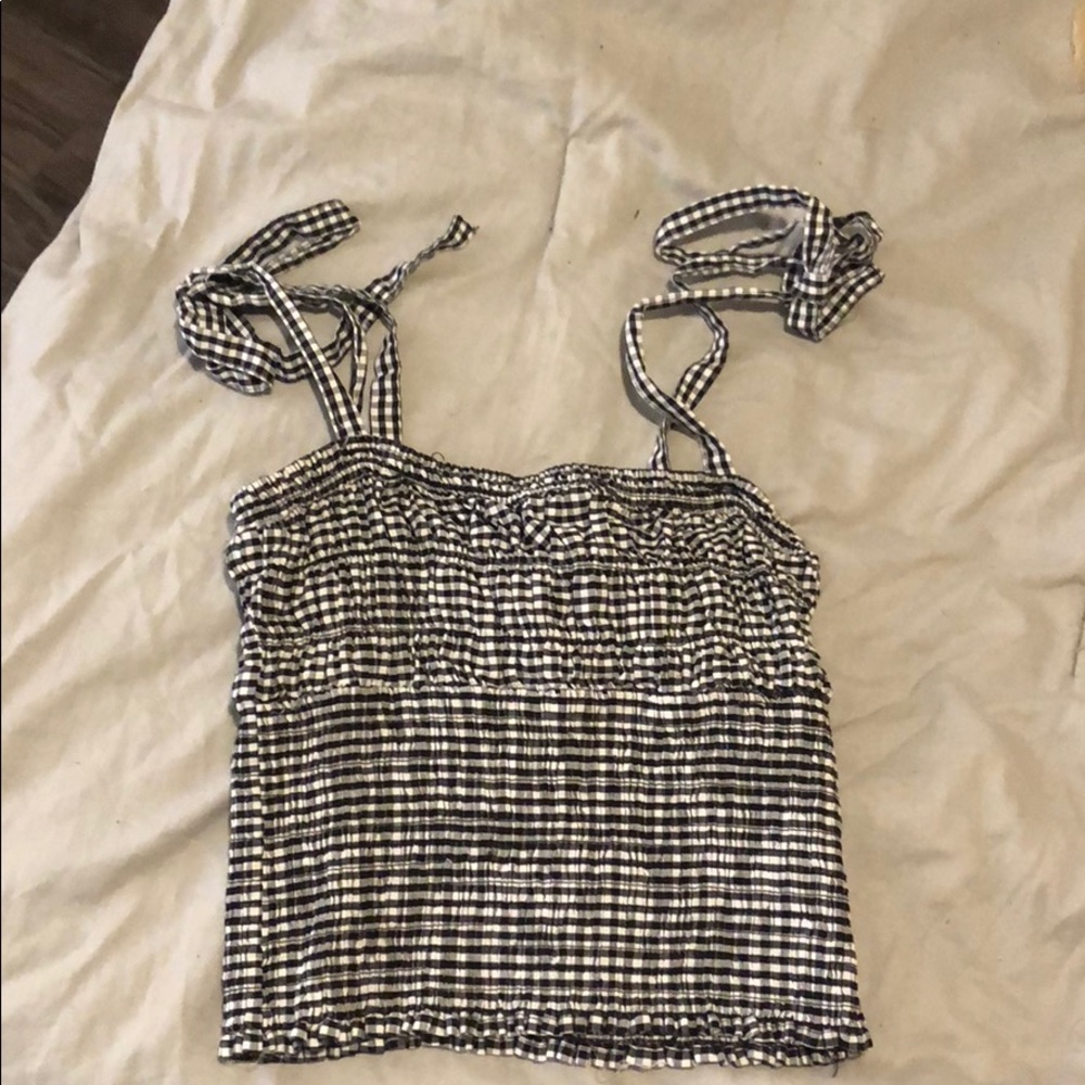 Forever21 gingham crop top